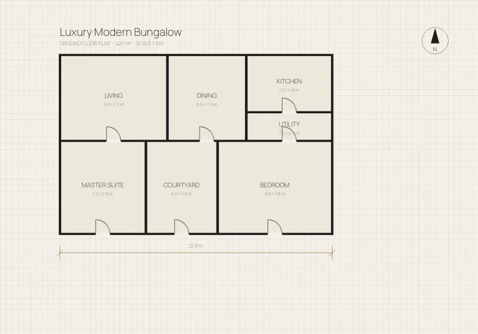 Bungalow ground floor plan