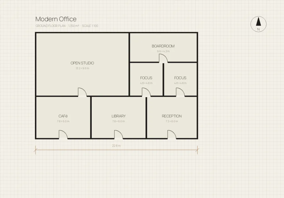 Office ground floor plan
